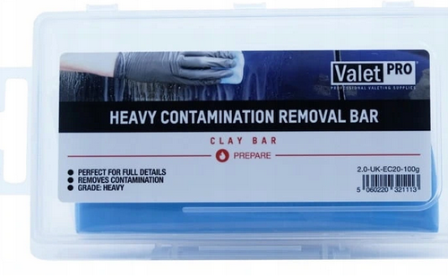 ValetPRO Blue Contamination Removal Bar 100g - niebieska glinka do lakieru